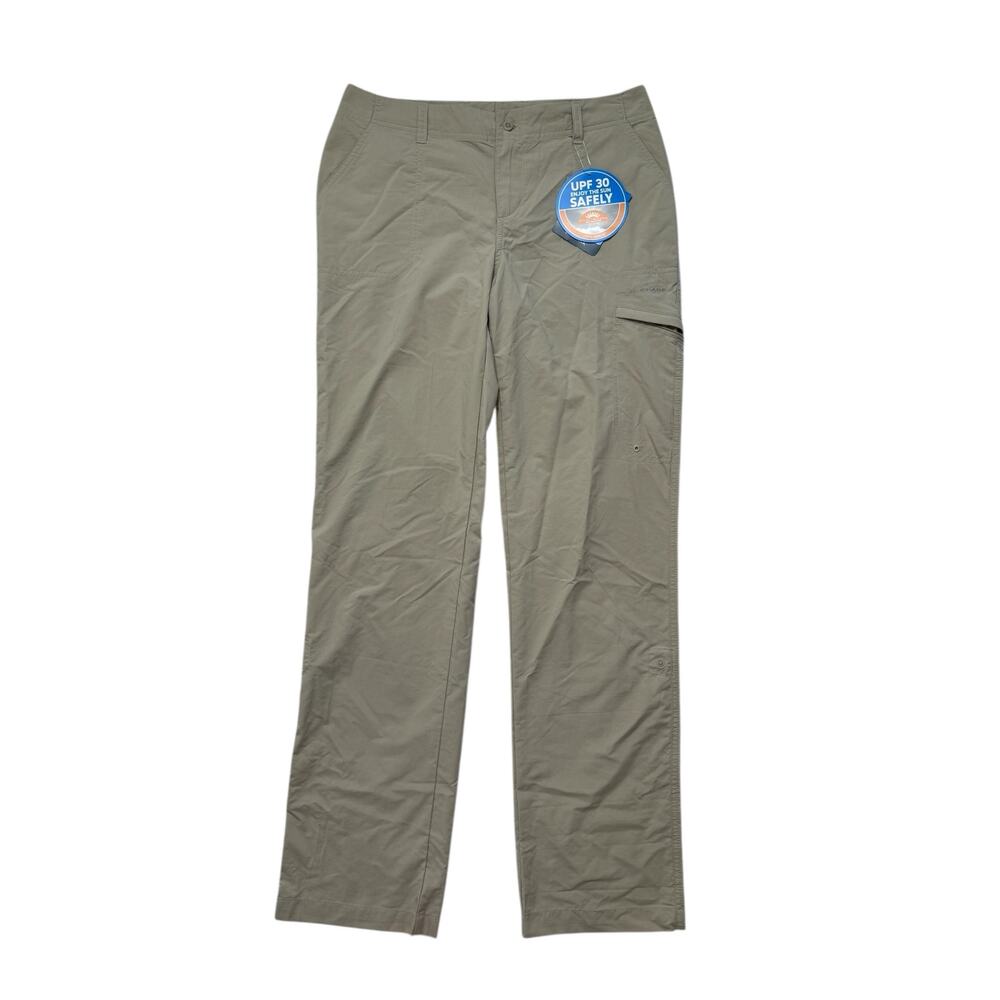 COLUMBIA *NEW* PFG Aruba Roll Up Pant in Khaki Size 4 Regular Womens UPF 30